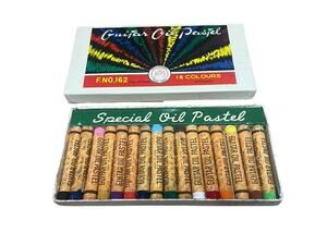 Vintage 16 Colors Guitar Oil Pastels Made in Japan